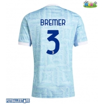 Juventus Gleison Bremer #3 Bortedrakt 2025-26 Kortermet